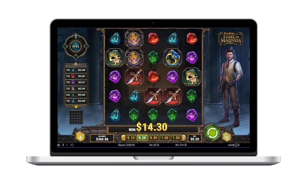 rich wilde and the tome of insanity game play'n go